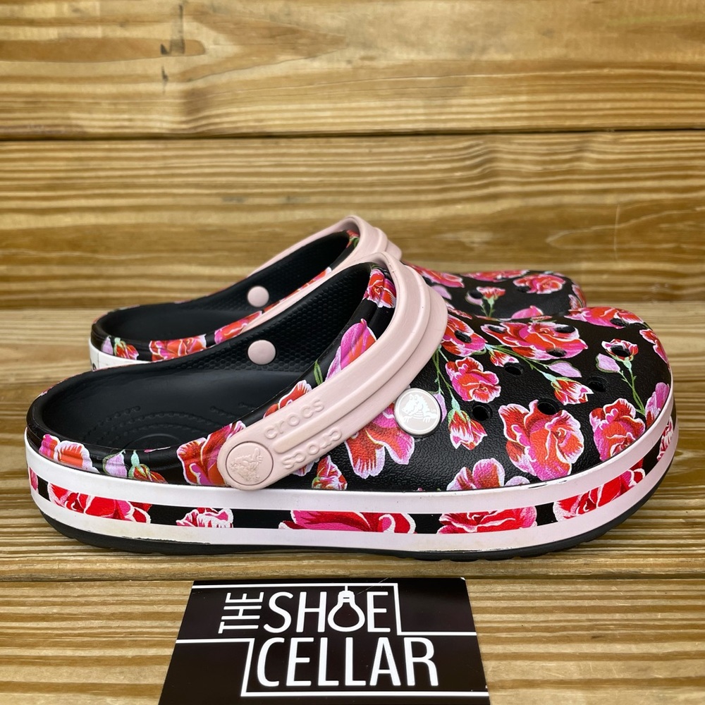 Crocs Women’s Classic Floral Slip On Clog Mule
